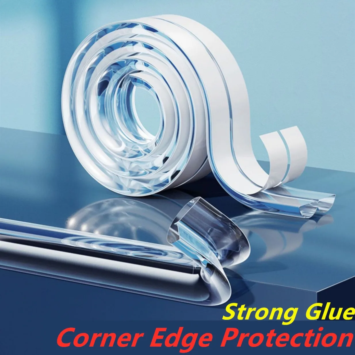Upgraded New Strong Adhesive Furniture Edge Protection Strip Soft PVC Tab - £10.14 GBP+