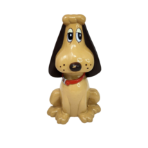 VINTAGE 1986 TONKA POUND PUPPIES BROWN PUPPY COIN MONEY PLASTIC BANK W/ ... - $28.50