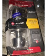 Kwikset Juno Venetian Silver Entry Door Knob Featuring SmartKey Security - $67.09