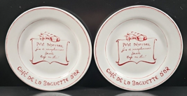 2) Williams Sonoma A La Carte Collection Red Luncheon Plates Set Dining Dish Lot - $39.57