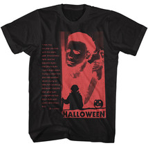 Halloween The Blackest Eyes Men&#39;s T Shirt Michael Myers Pale Emotionless Face - £19.26 GBP+