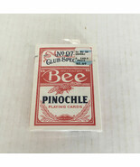 Vintage Bee pinochle 97 cambric finish playing cards sealed box card deck  - €17,02 EUR