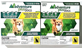 2 Packs Adventure Plus For Dogs 3-10 Lb 4 Month Supply Triple Flea Prote... - £26.63 GBP