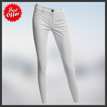 Women&#39;s Leather Pants Genuine Lambskin Leather Party Skinny Legging Trou... - £92.92 GBP