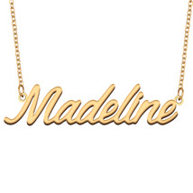 Madeline Name Necklace for Best Friend Family Member Birthday Christmas Gift - £12.34 GBP