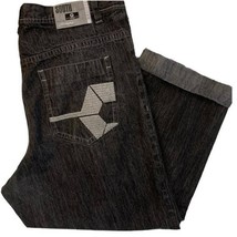 Southpole Y2k 2000s Vintage Men&#39;s Jeans Cuffed Dark Ash Black Wash Tag S... - $18.99