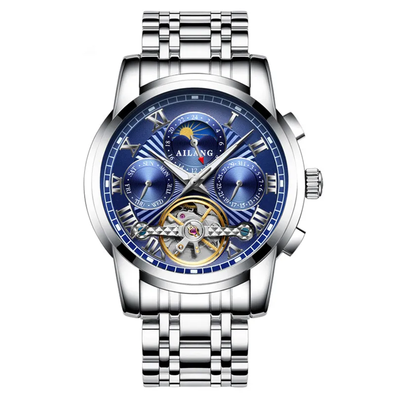  luxury tourbillon automatic mechanical watches men moon phase skeleton male clock thumb155 crop