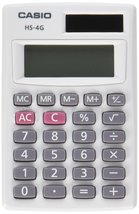 Casio HS-4G, Elementary/Secondary Standard Function Calculator - $8.00