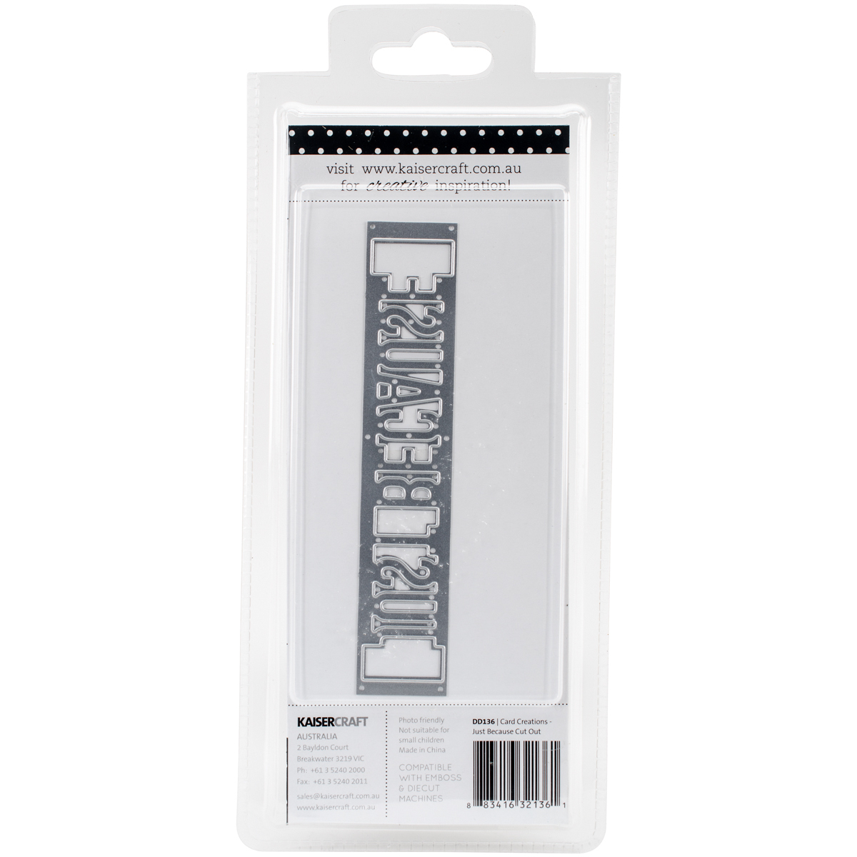Card Creations Dies Just Because Cut Out - $31.03