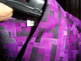 Robert Graham Mens Purple Geometric Button Up Long  Sleeve Shirt Classic Fit XL image 12