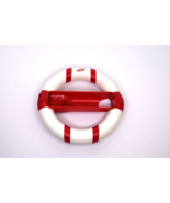 NERF Nintendo Wii Racing Wheel Red &amp; White 8&quot; Accessory - $12.13 CAD