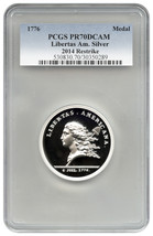1776 Libertas Americana Silver Medal PCGS Proof 70 DCAM (2014 Restrike) - £2,168.85 GBP