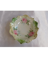 Set of Four Small Green Floral Bowls # 23388 - £35.00 GBP