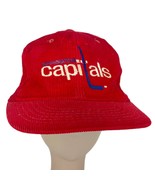 Vintage 90’s Washington Capitals Corduroy Starter Snapback Hat NHL Hocke... - £87.96 GBP