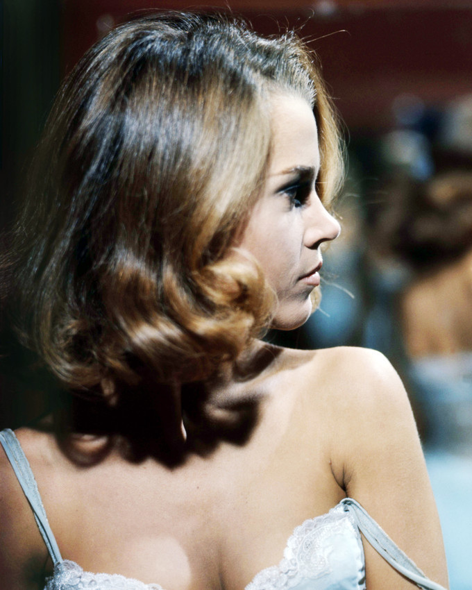Primary image for Jane Fonda in White Bra Looking to Side 16x20 Canvas