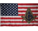 3x5 USA American Mason Masonic Lodge Polyester Flag 3x5 Grommets - £7.77 GBP