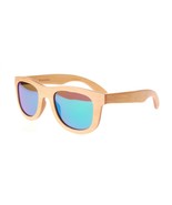 New Premium Wooden Polarized Birch Fir Sunglasses 53mm with Green Mirror... - $39.55