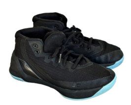 Under Armour Curry 3 Youth Size 3Y Basketball Shoes Black Lace Up 1276275-004 - £10.56 GBP
