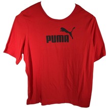 Mens Red 4XLT Tall T Shirt Puma Crew Neck Short Sleeve Tee Big - $21.04