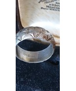 Antique Vintage Victorian 1890-s Thick Heavy Silver Band Ring Size UK T ... - $2,431.53 MXN