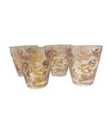 Culver 22k Gold Capri Pink Birdcage Double Old Fashioned Glasses - 4 Pc Set - $71.24