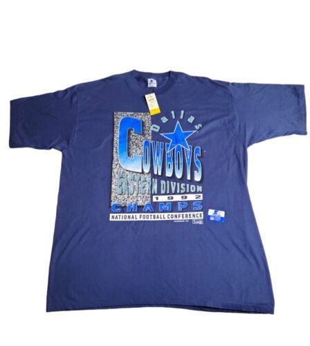 Primary image for Vtg 92 Starter Dallas Cowboys Eastern Division Champs T-shirt XL W Tags Never Wo