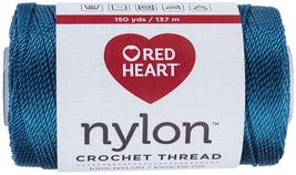 Red Heart Nylon Crochet Thread Size 18-Teal 138-53 - £19.75 GBP