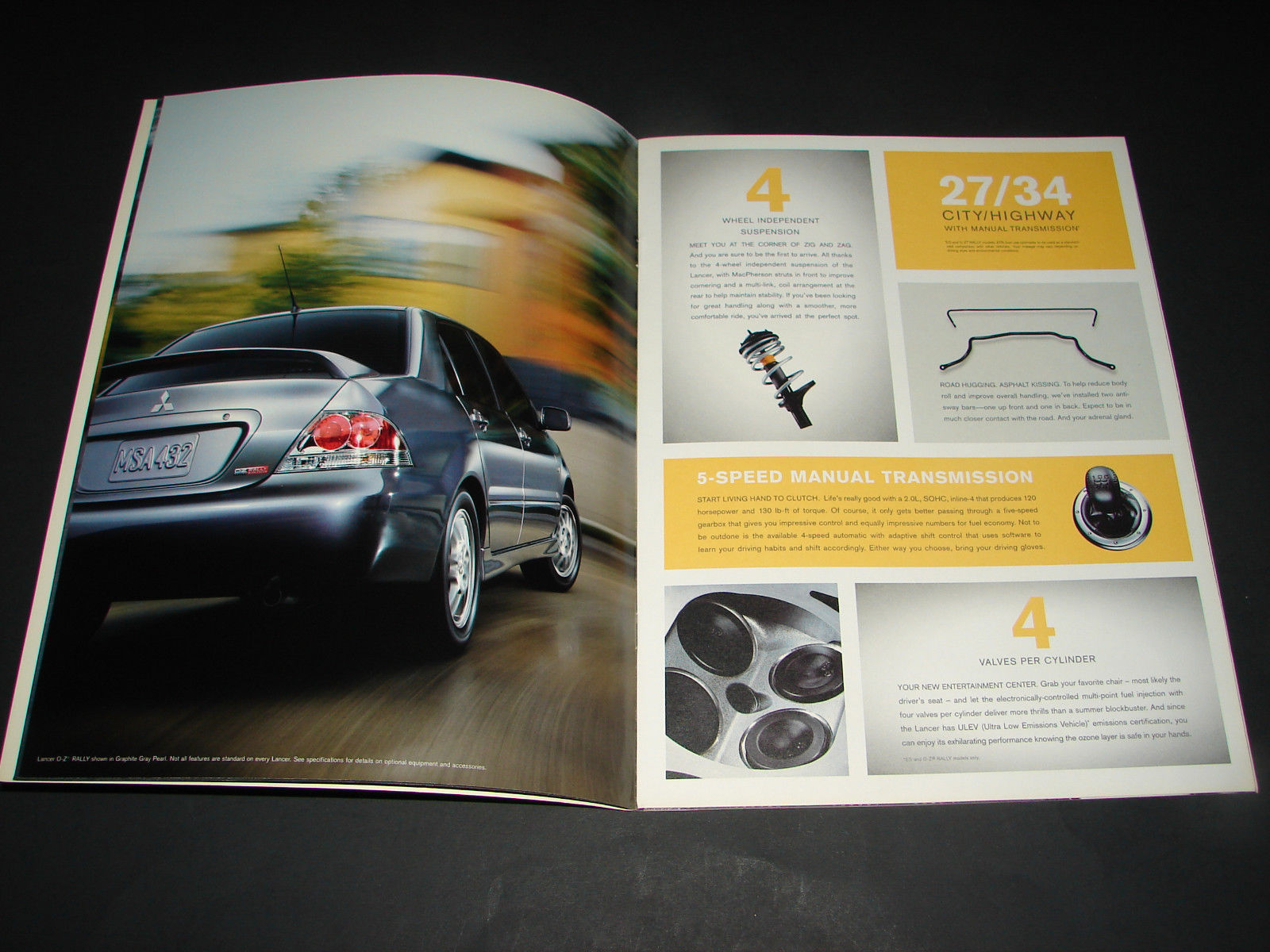 2006 Mitsubishi LANCER Automobile Dealership Brochure car DRIVEN TO THRILL Triad Item image 6