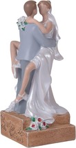 Newlyweds Couple Collectible Figurines 6 inch Cake Topper - $17.99