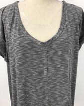 American City Wear Women's Shirt Top Size 2XL Gray Short Sleeve - $14.99