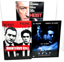 De Niro/Pacino/Hackman DVD Lot- Heat/Heist/Righteous Kill- MINT - £9.54 GBP