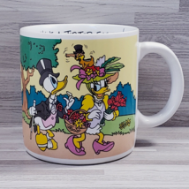 Walt Disney Donald &amp; Daisy 10 oz. Coffee Mug Cup &quot; Have a Tip Top Easter!&quot; - £15.48 GBP