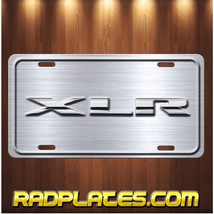 CADILLAC  XLR Inspired Art on simulated Brushed Aluminum License Plate Silver - £14.22 GBP