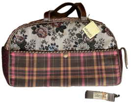 Atenti Woven Jacquard Rose Carpet Handmade Bag NWT - $197.01
