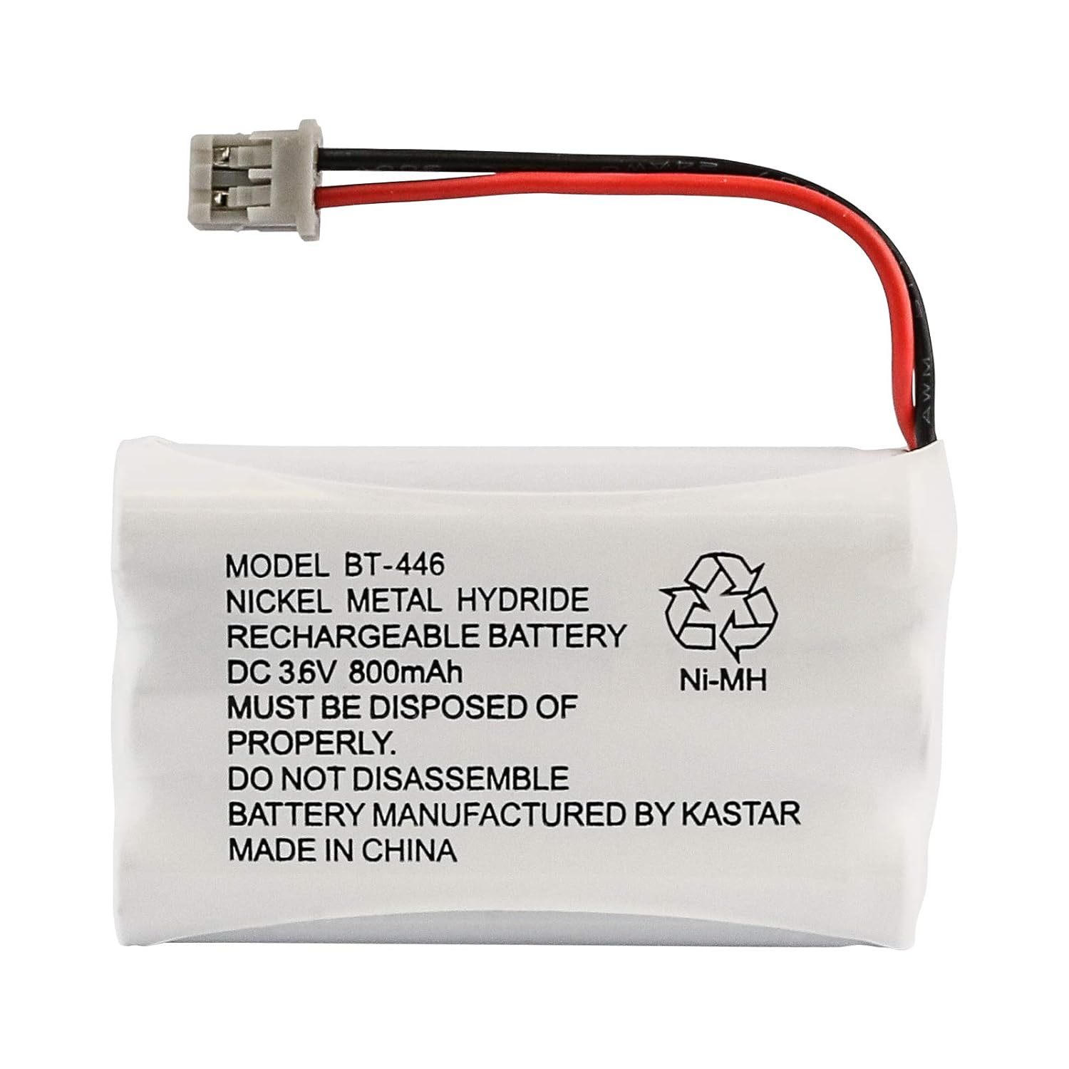Uniden BT-446 Nickel Metal Hydride Rechargeable Cordless Phone Battery, DC 3.6V  - $12.82