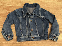 vintage JCPenney Toddle Time USA Toddler Denim Jean Jacket Size 4T - £26.79 GBP