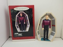 Vtg 1995 Hallmark Keepsake Ornament Captain Jean-Luc Picard Star Trek TNG Retro - £8.78 GBP