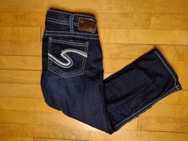 Silver Jeans Tuesday Skinny Crop Women Blue Denim Size W31X23 Med Wash M... - £19.53 GBP