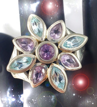 HAUNTED ANTIQUE RING ALEXANDRIA'S RICHES AT YOUR FEET OOAK SECRET MAGICK  - £239.06 GBP