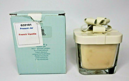 PartyLite Present Jar Candle 9.91oz New Box  French Vanilla  P4D/G35181 - £14.91 GBP
