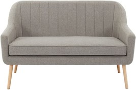 Hanover Odessa Accent Loveseat In Gray With Rubberwood Legs,, Gry, 33.000, Grey - £357.30 GBP