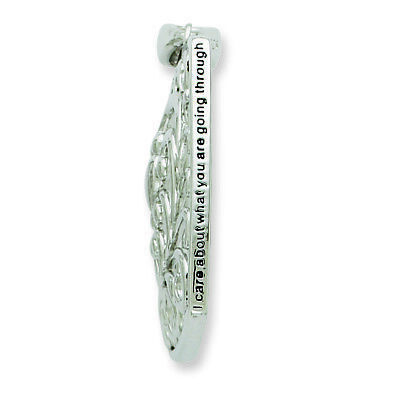Sentimental Expressions Silver  I Care About What You Are Going Through 18 Neckl Item image 2