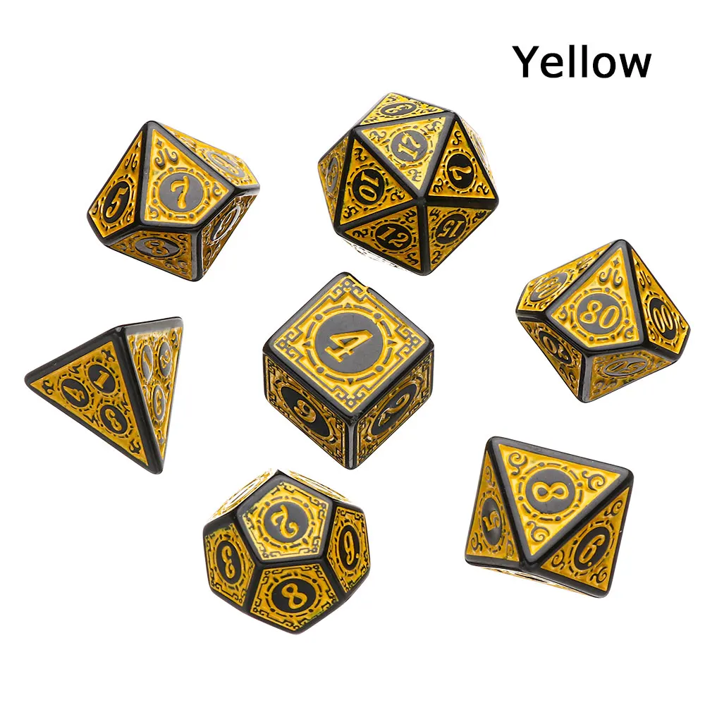 7/15 pcs/set Polyhedral Dice D3-D100 D4-D20 Spherical For RPG Complete For DND O - £81.25 GBP