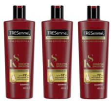3X Tresemme Keratin Smooth Shampoo with Marula Oil - 13.5 Fl Oz / 400 mL... - $24.74