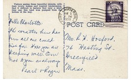 1960 Vintage Waterton Lake International Peace Park Postcard mountain Montana - £2.32 GBP