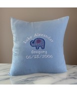 Personalized Embroidered Accent Pillow Cover Baby Shower Gift Nursery Decor - £19.65 GBP