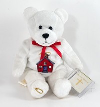 Patron Series Bear W/Bible &quot;God Bless Our School&quot; Holy 2 Samuel 22:3 Year 2000 - £10.38 GBP