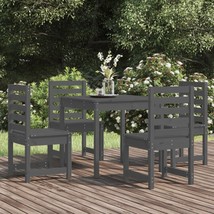 Modern Outdoor Garden Patio Wooden 5 Piece Dining Set With 4 Chairs &amp; Ta... - £222.07 GBP+