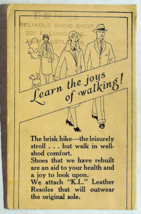 &quot;Joy of Walking&quot; - Vintage Paper Advertisement/Blotter Related to Shoes - $18.69