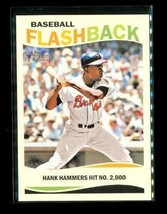 2013 Topps Heritage Flashback Baseball Card BF-HA Hank Aaron Milwaukee Braves - £7.72 GBP
